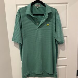 Green Striped Polo Shirt